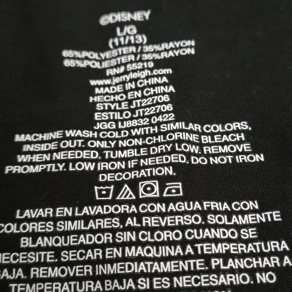 Disney Minnie Mouse Tan Polka Dots Black & White Tank Top Women size LG (11/13) - Picture 7 of 9